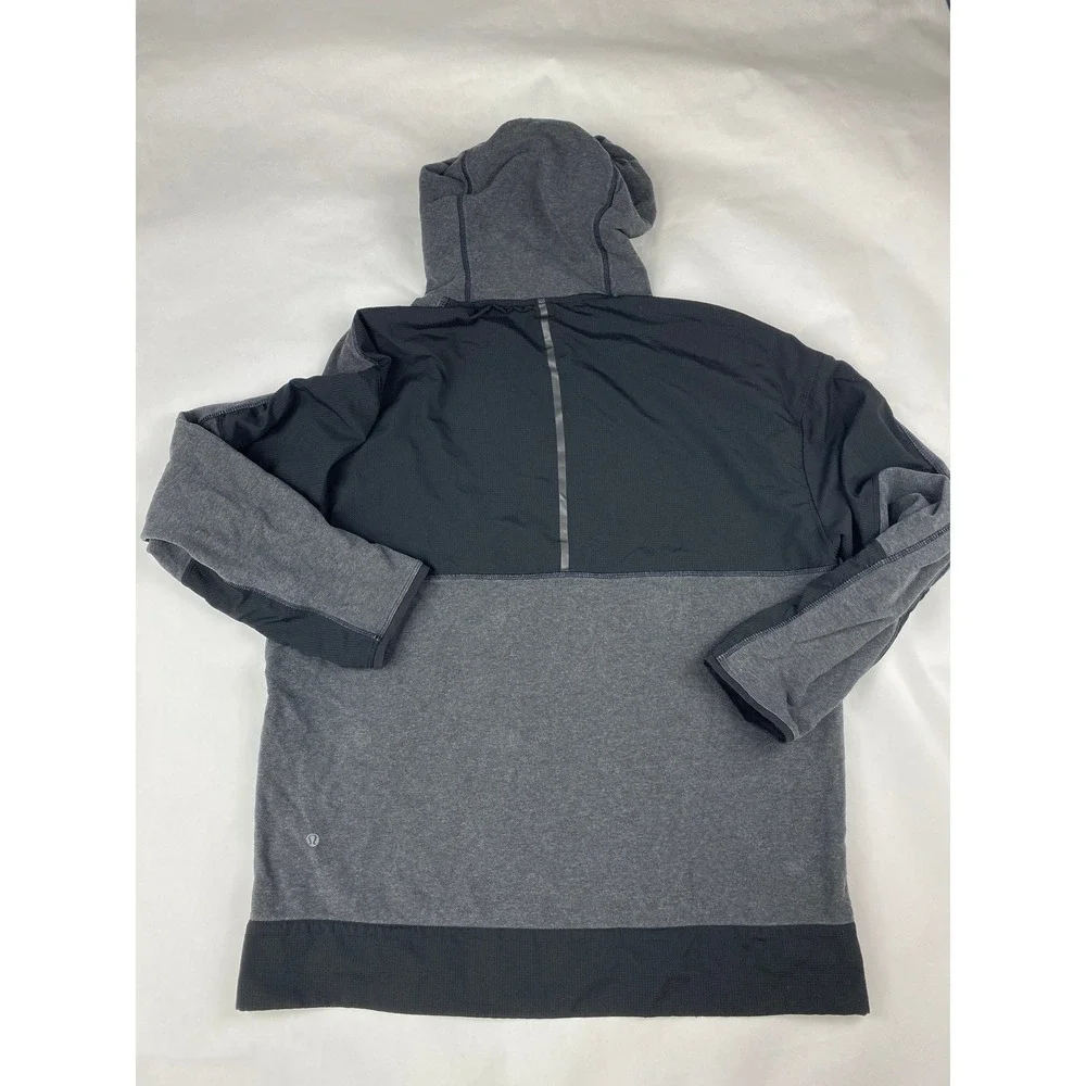 Lululemon Revival Sweatshirt Hoodie Men's Size XL Black Gray - Picture 2 of 11